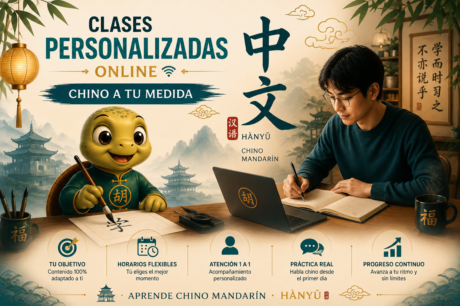 Clases personalizadas de chino mandarín online
